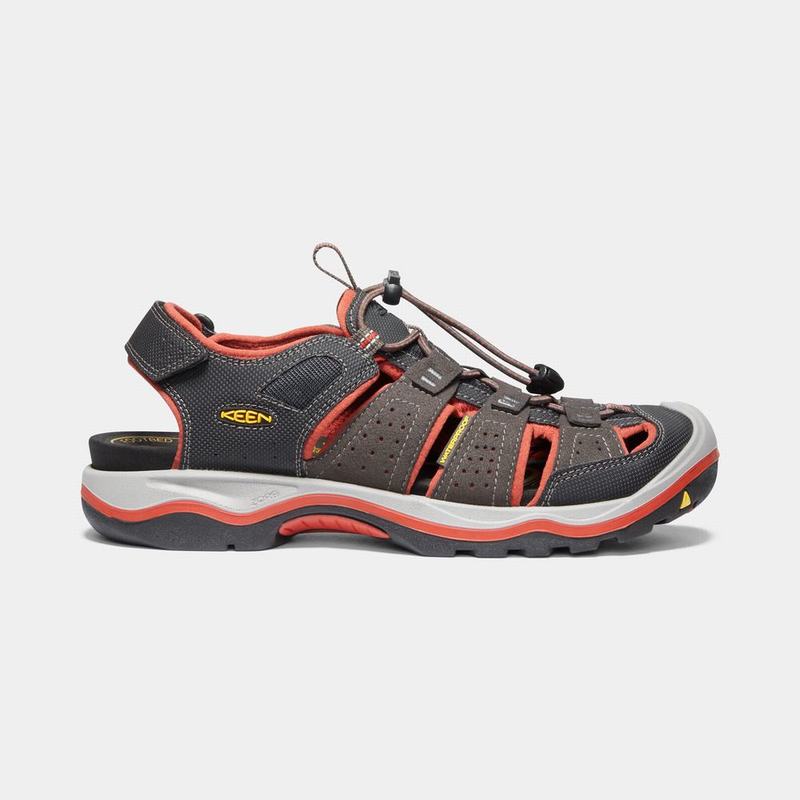 Keen Rialto II H2 Mens Hiking Sandals Brown/Orange Discount (9375-XETMP)